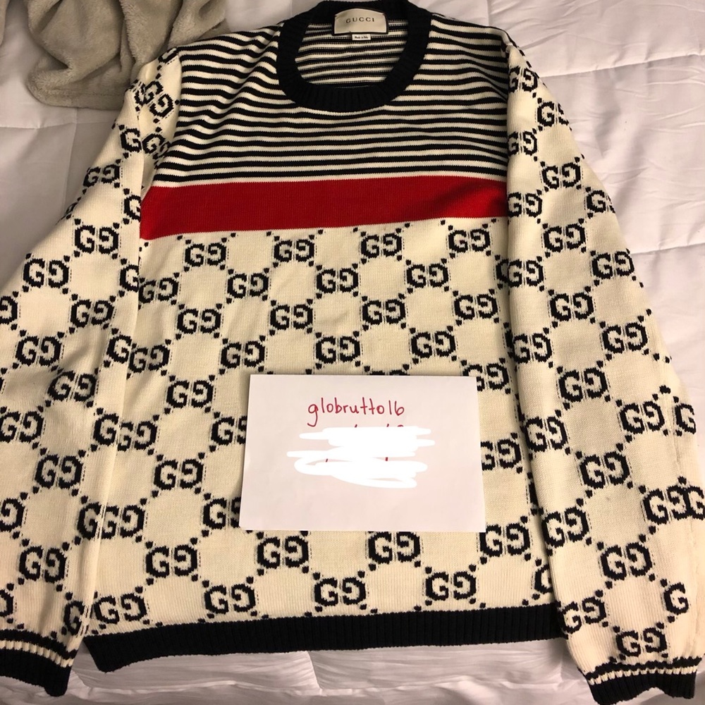 GUCCI GG STRIPE SWEATER